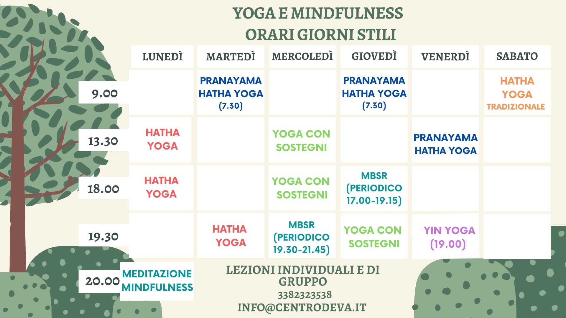 RIPRESA DELLE ATTIVITA' YOGA E MINDFULNESS